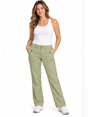 Marmot Green Cargo Pants Relaxed Fit Lightweight Olive Green Sixe XS